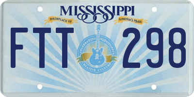 MS license plate FTT298