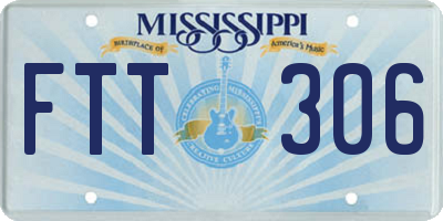 MS license plate FTT306