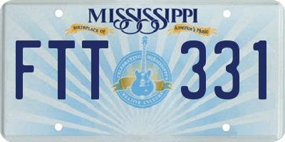 MS license plate FTT331