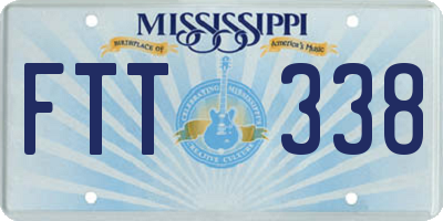 MS license plate FTT338