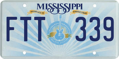 MS license plate FTT339