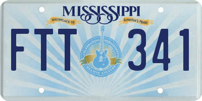MS license plate FTT341