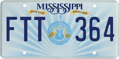 MS license plate FTT364