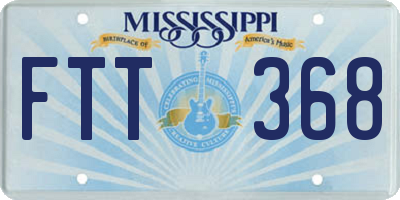 MS license plate FTT368