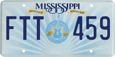 MS license plate FTT459