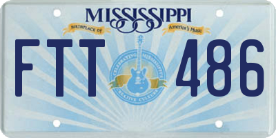 MS license plate FTT486