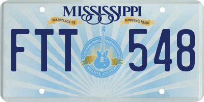 MS license plate FTT548