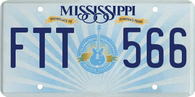MS license plate FTT566
