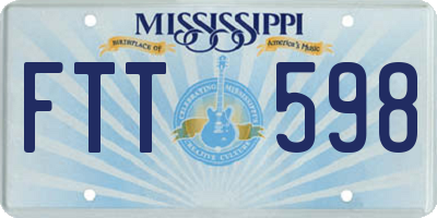 MS license plate FTT598