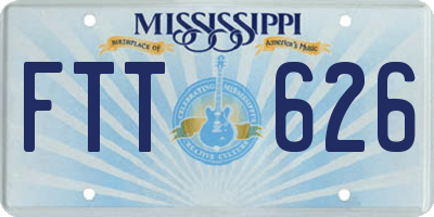 MS license plate FTT626