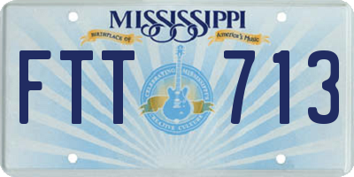 MS license plate FTT713