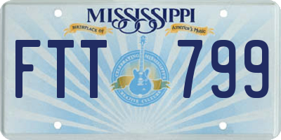 MS license plate FTT799