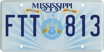 MS license plate FTT813