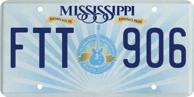 MS license plate FTT906