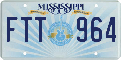 MS license plate FTT964
