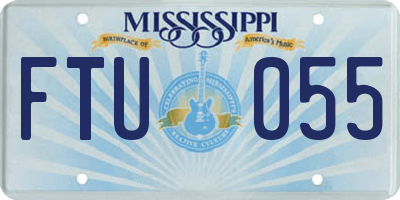 MS license plate FTU055