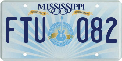 MS license plate FTU082