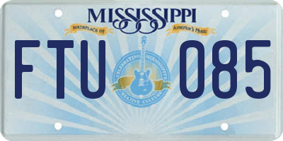 MS license plate FTU085