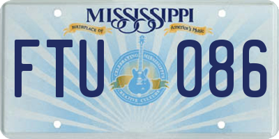 MS license plate FTU086