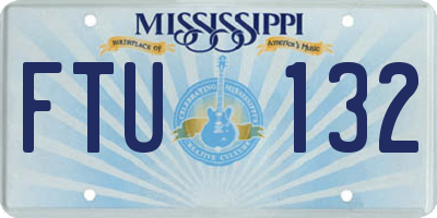 MS license plate FTU132