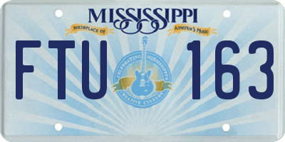 MS license plate FTU163