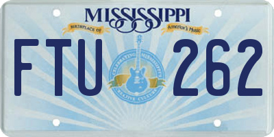 MS license plate FTU262