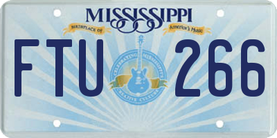 MS license plate FTU266