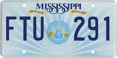 MS license plate FTU291