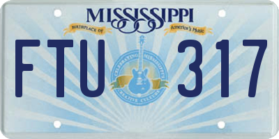 MS license plate FTU317