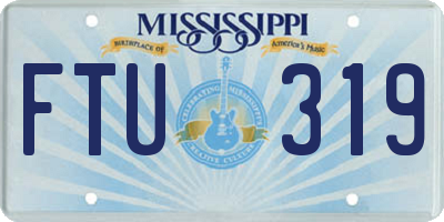 MS license plate FTU319