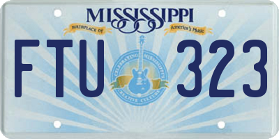 MS license plate FTU323