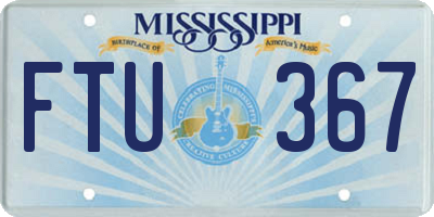 MS license plate FTU367