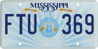 MS license plate FTU369