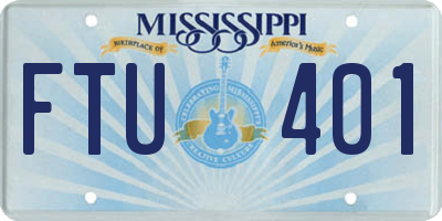 MS license plate FTU401