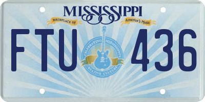 MS license plate FTU436