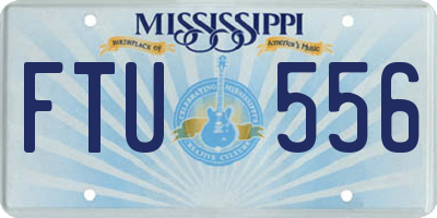 MS license plate FTU556