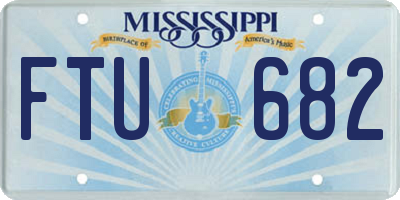 MS license plate FTU682