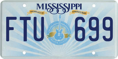 MS license plate FTU699