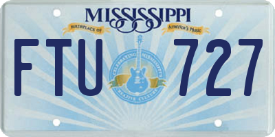 MS license plate FTU727