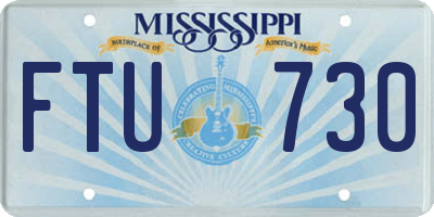 MS license plate FTU730