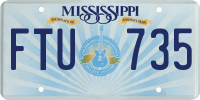 MS license plate FTU735