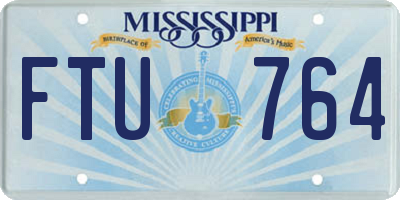 MS license plate FTU764