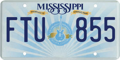 MS license plate FTU855