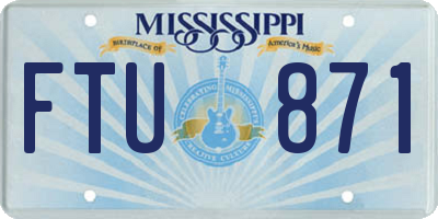 MS license plate FTU871
