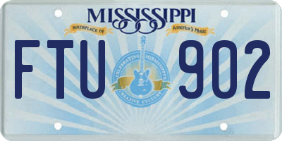 MS license plate FTU902