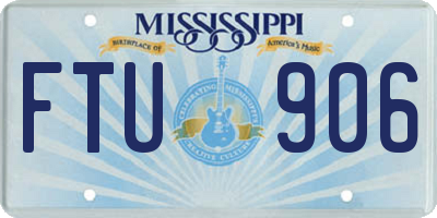 MS license plate FTU906
