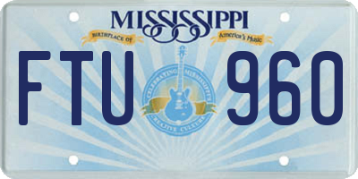 MS license plate FTU960