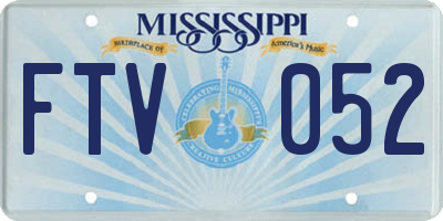 MS license plate FTV052