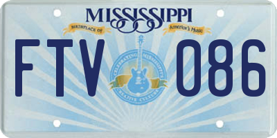MS license plate FTV086