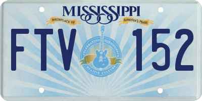 MS license plate FTV152